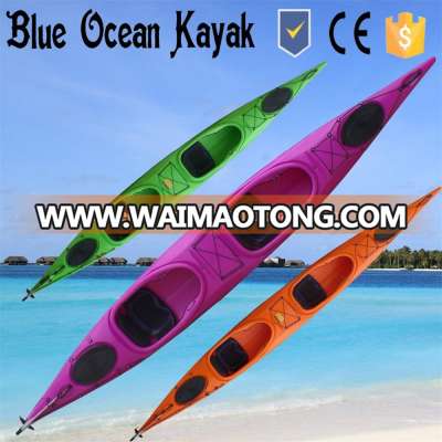 2016 Blue Ocean double sea kayak/plastic sea kayak/sit in kayak/cheap sea kayak